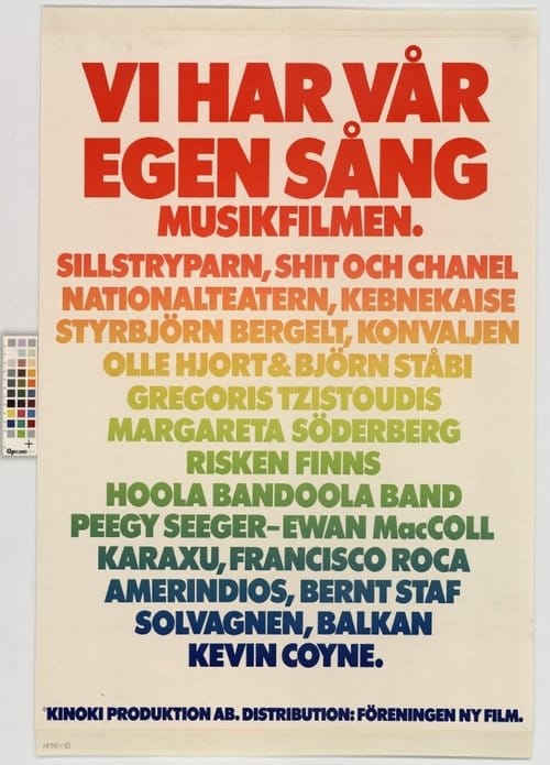 We Have Our Own Song - The Music Movie poster